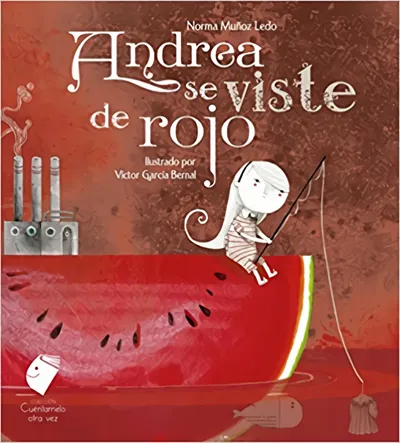 Andrea se viste de rojo