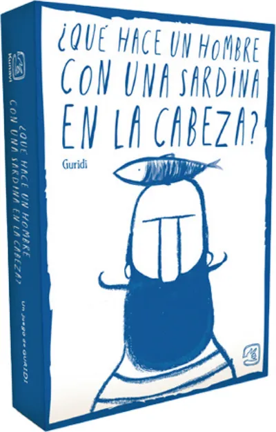 ¿Qué hace un hombre con una sardina en la cabeza?
